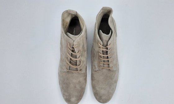 Bottine à lacets taupe de seconde main