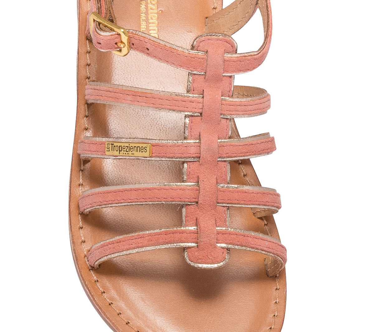 Sandale fille LES TROPÉZIENNES corail