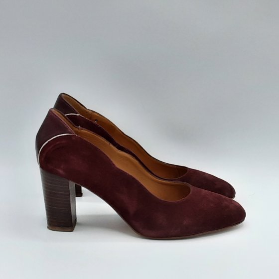 Escarpins Bocage bordeaux de seconde main
