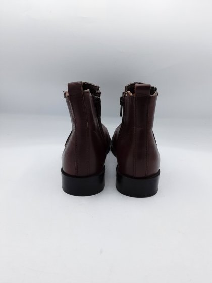 Bottines ERAM bordeaux de seconde main