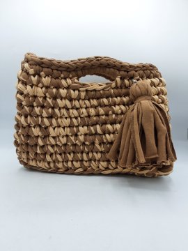 Sac FAIT MAIN camel de seconde main