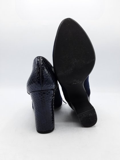 Derbies à talons ERAM marines de seconde main