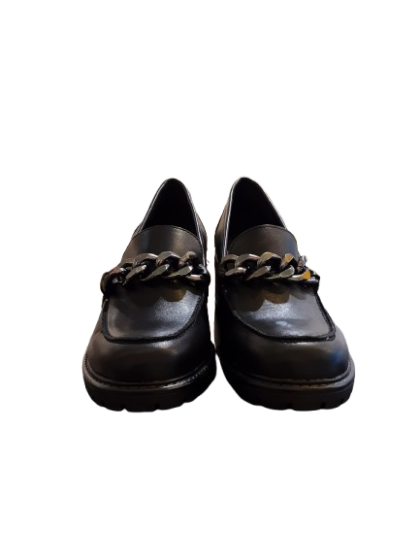 Mocassin NOIR à talon cranté ERAM de seconde main