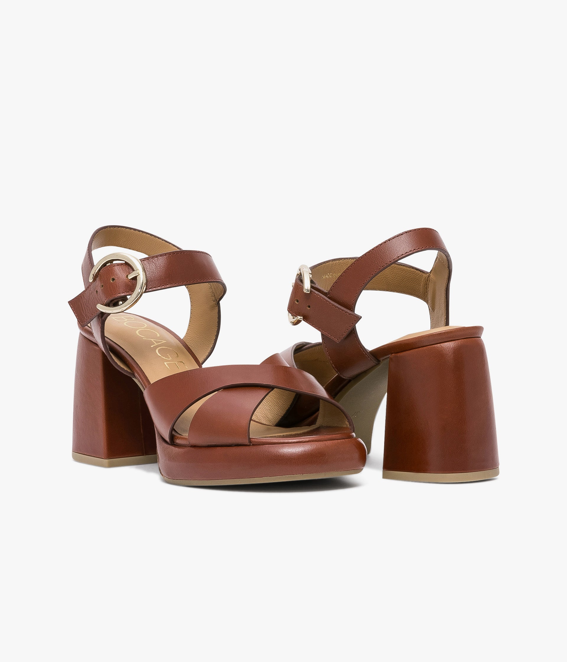 SANDALE POPPY COGNAC