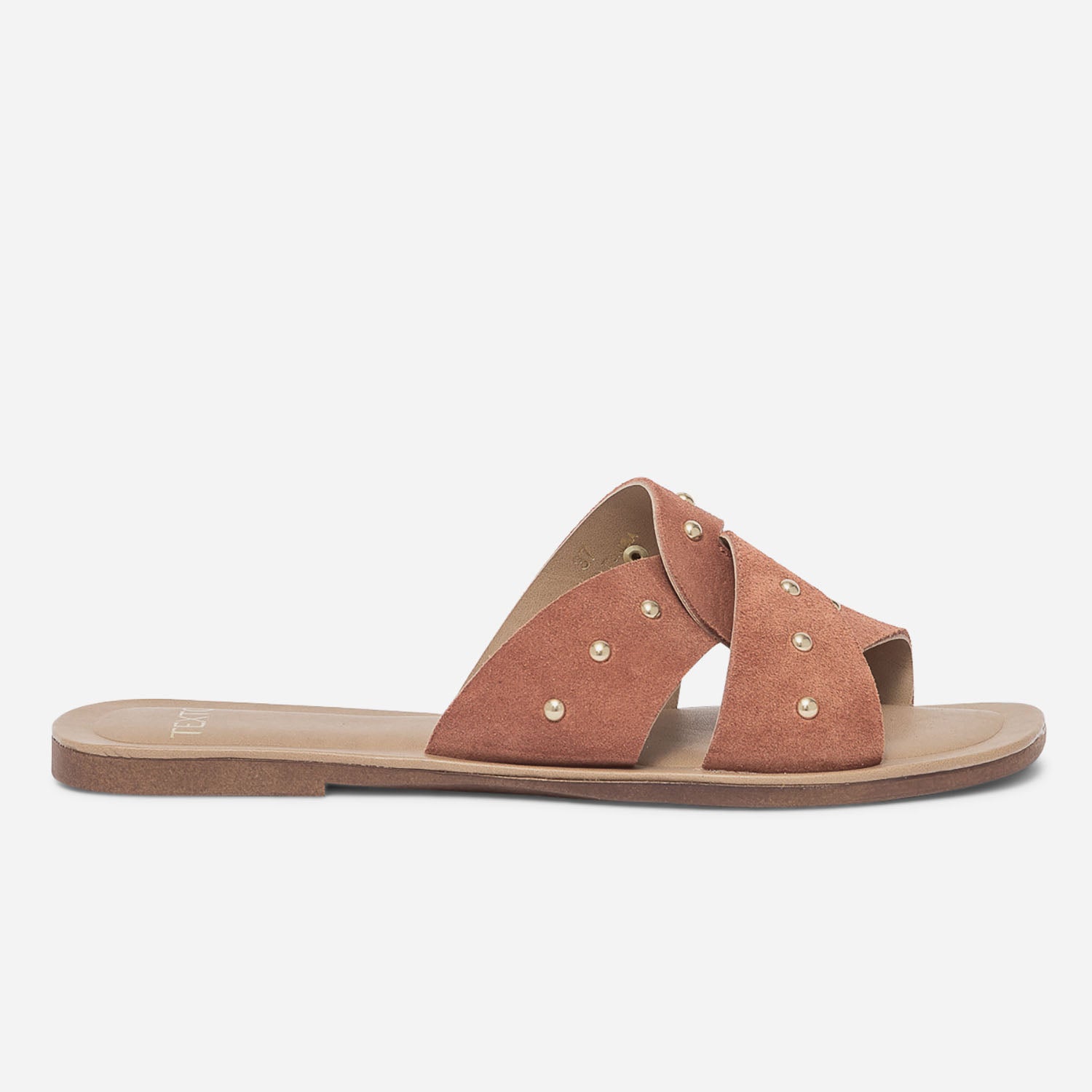 Mules TEXTO rouge brique