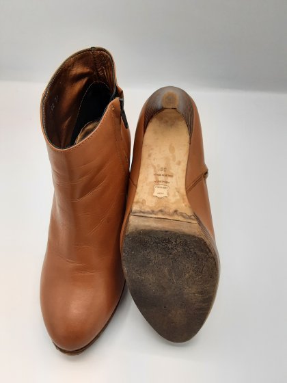Bottines à talons Mellow Yellow cognac de seconde main