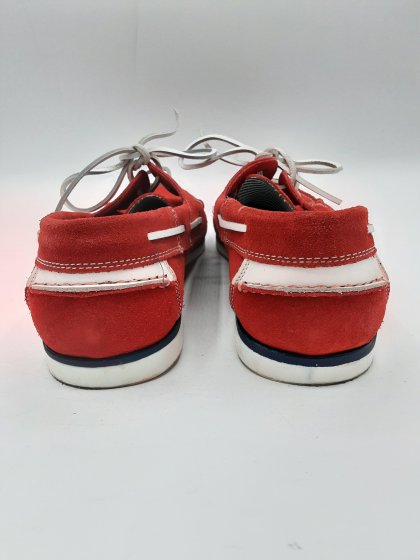 Chaussures bateau KNK rouges de seconde main
