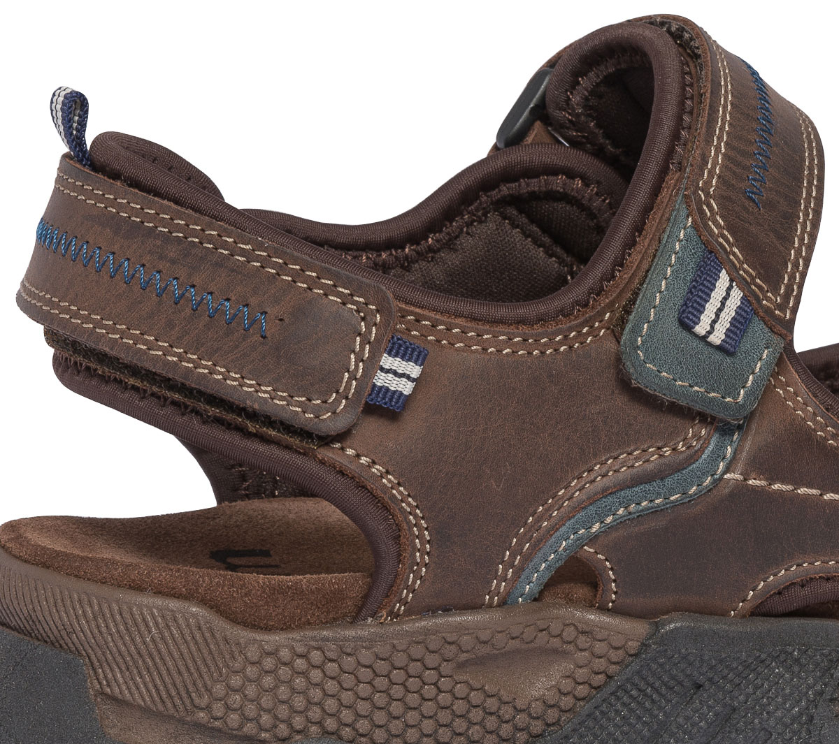 Sandale marron en cuir