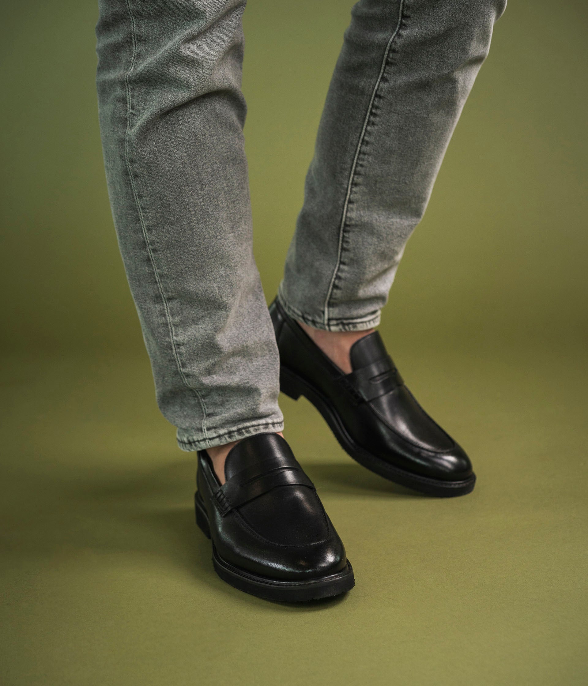 MOCASSIN OLIVIER NOIR