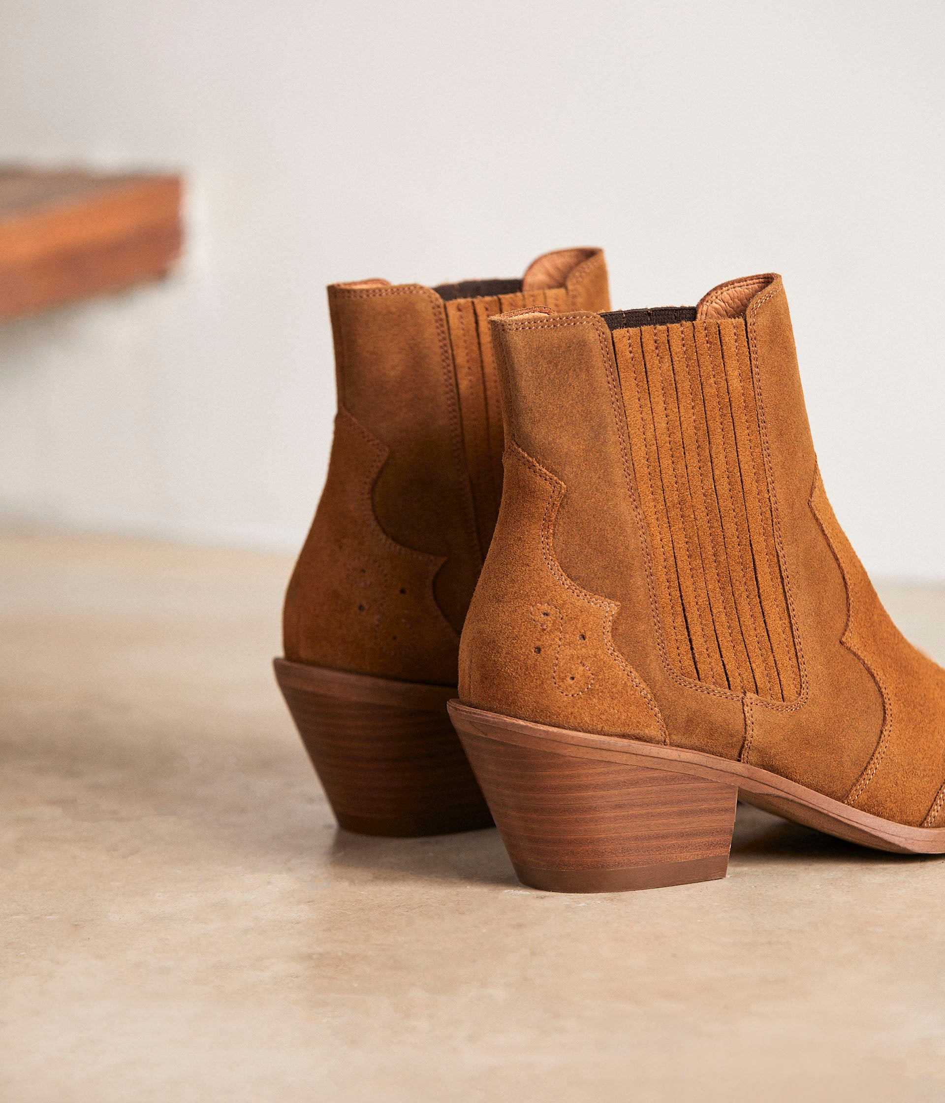 BOOTS À TALON CARRIE COGNAC