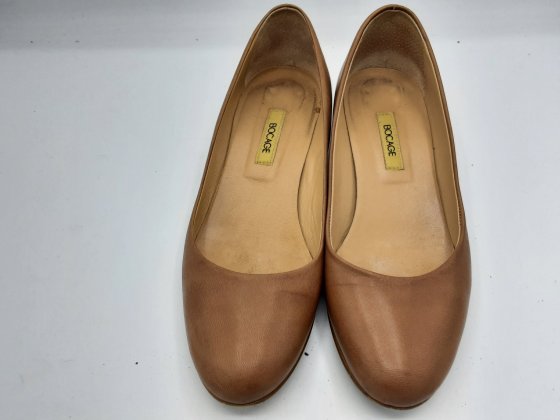escarpin bocage beige de seconde main