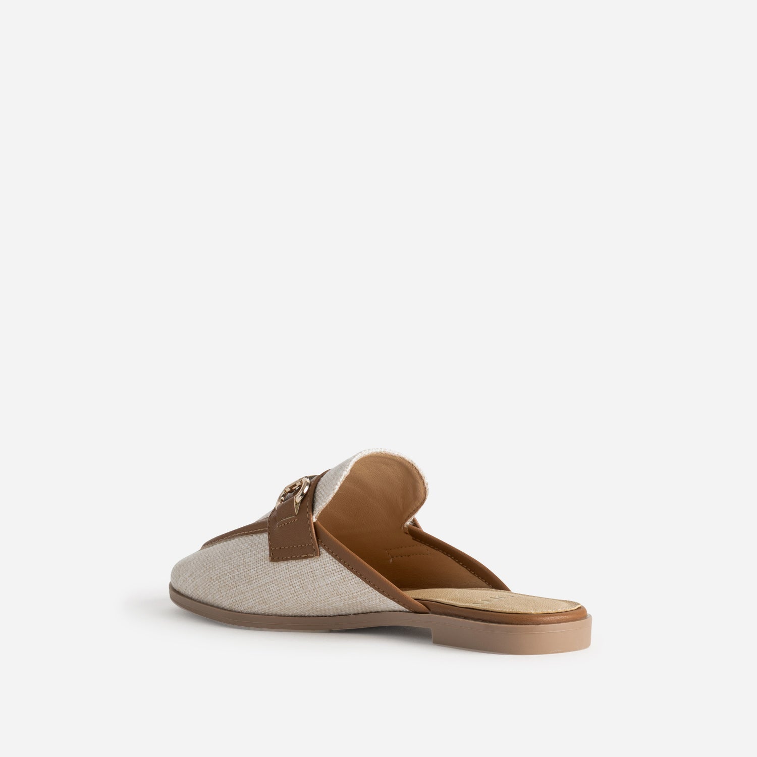 MULE MAXIE BEIGE/COGNAC