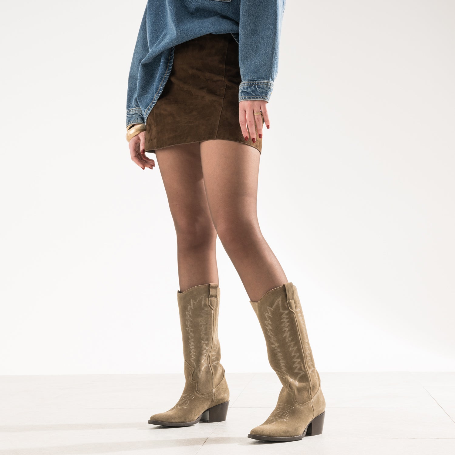 BOTTE TASLIMA TAUPE