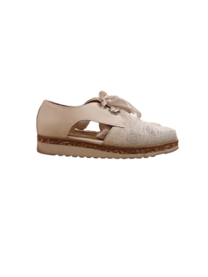 Derbies ecru ajouré noeuds satin PINTODIBLU- T.37 de seconde main