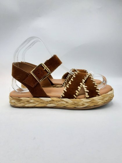 Sandales plateformes TEXTO camel de seconde main