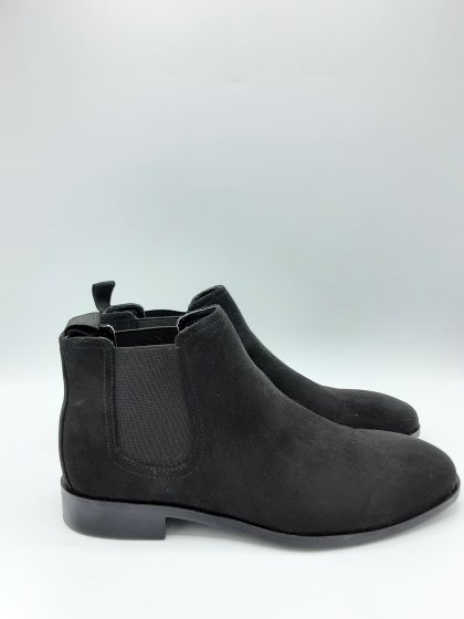 Bottines noires en suédine de seconde main
