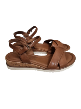 Sandales en cuir camel - Tamaris T38 de seconde main