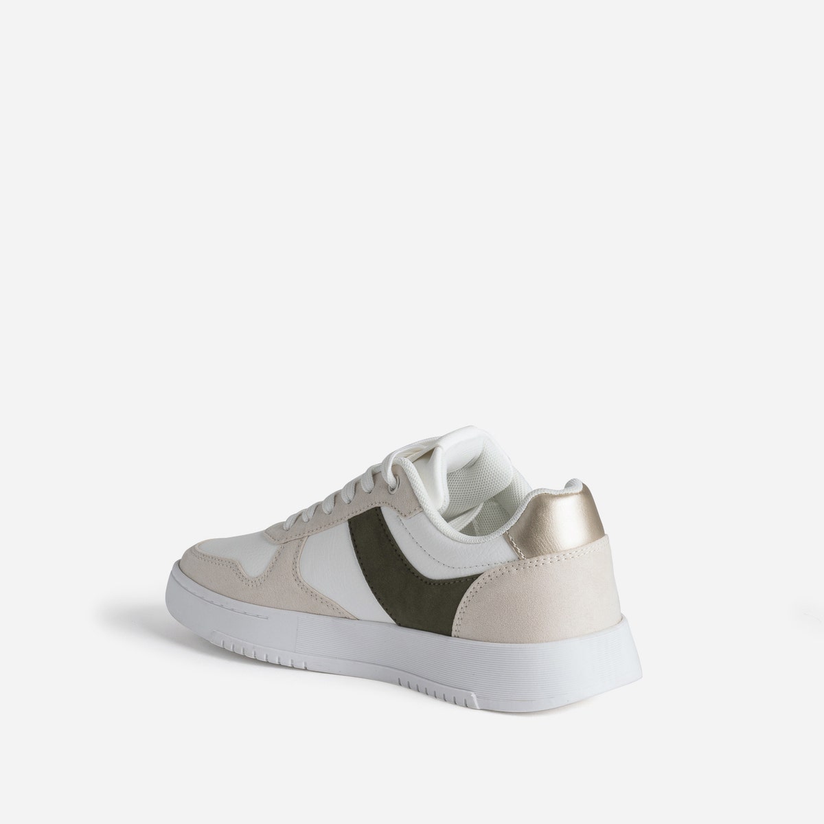 BASKET PAREMIS. BLANC/KAKI