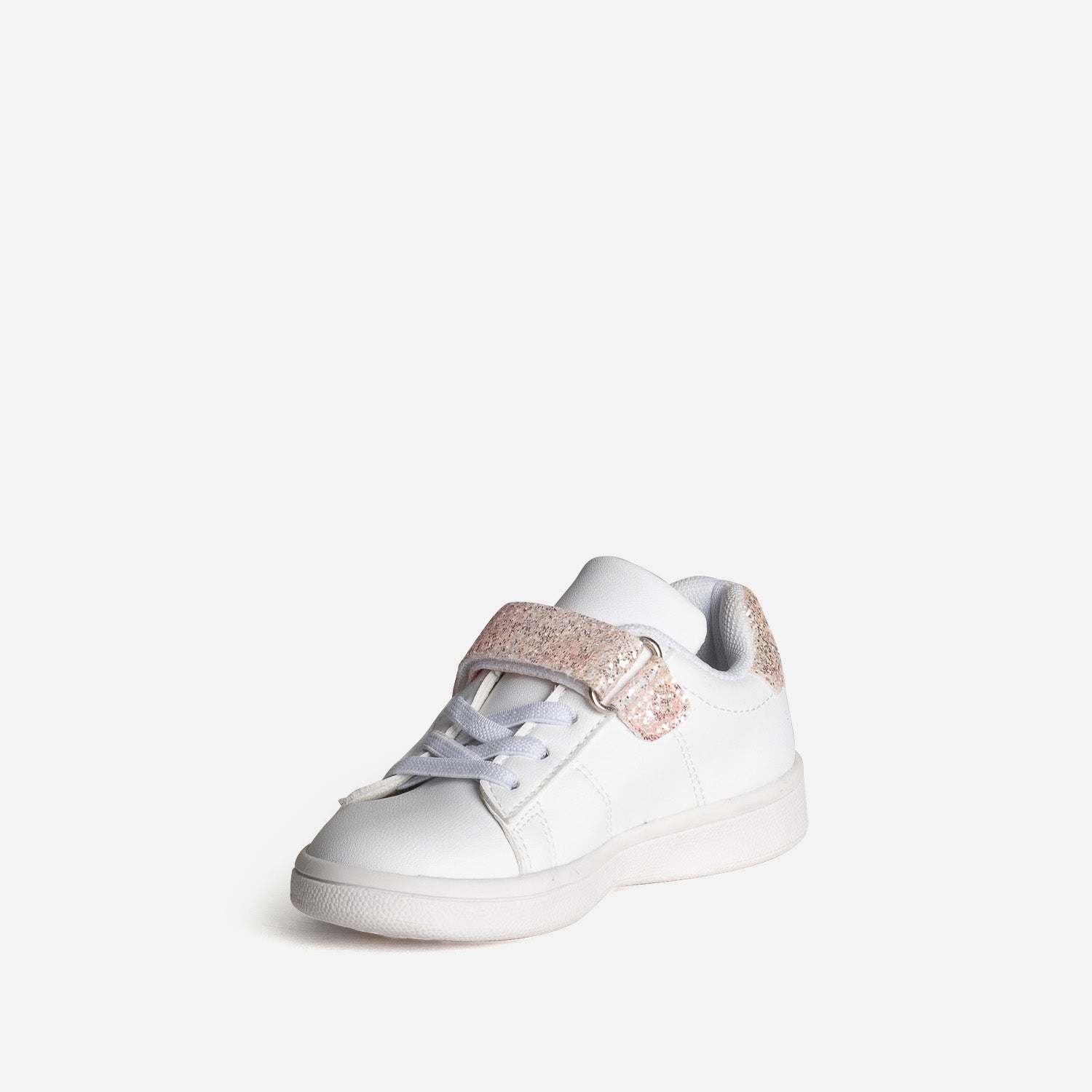 BASKET VIRGINIE2 BLANC/ROSE