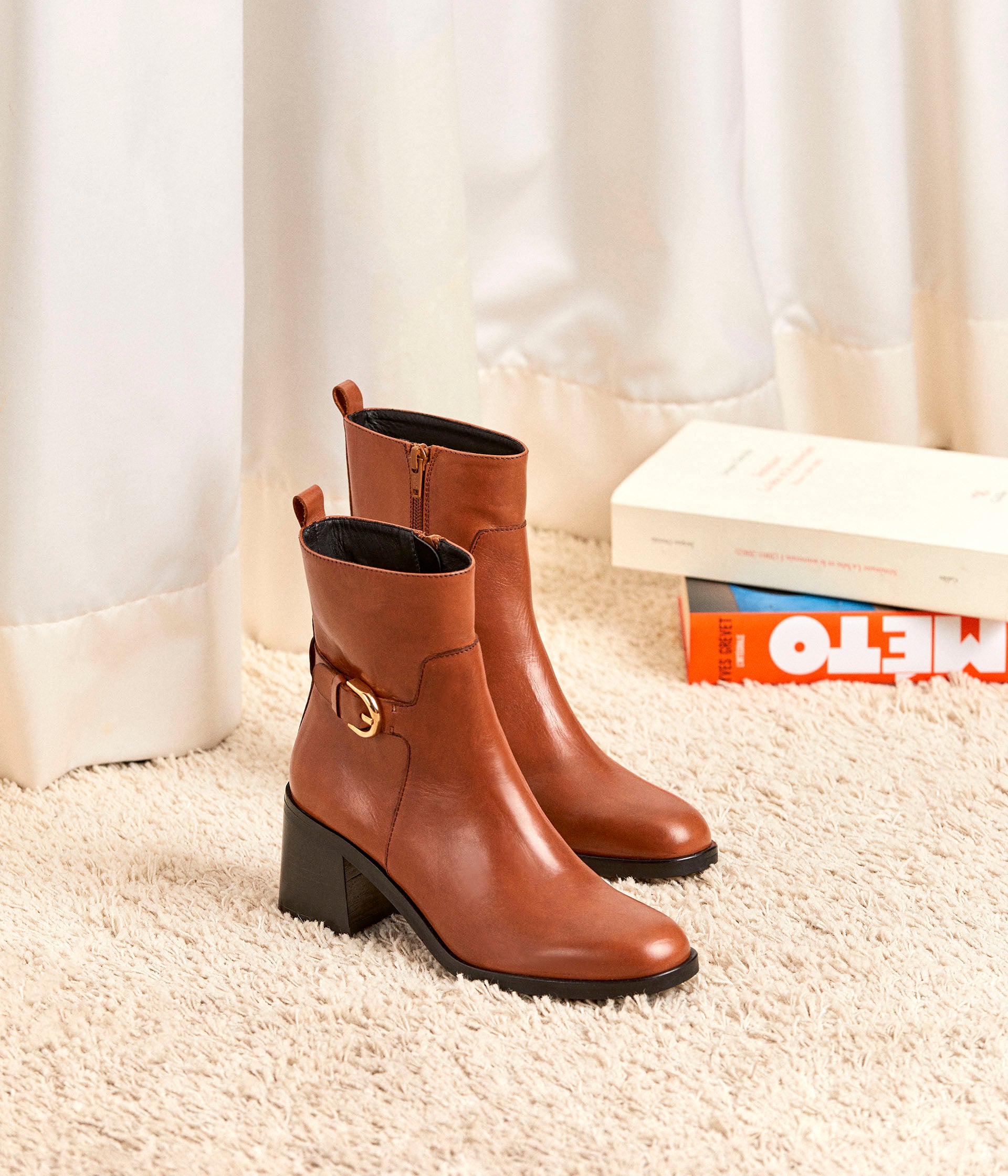 BOOTS CLEMENTINE COGNAC