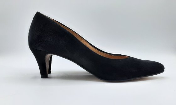 Escarpin en cuir nubuck noir de seconde main