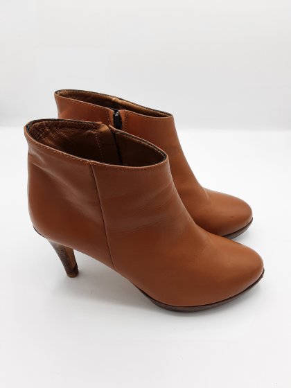 Bottines à talons Mellow Yellow cognac de seconde main