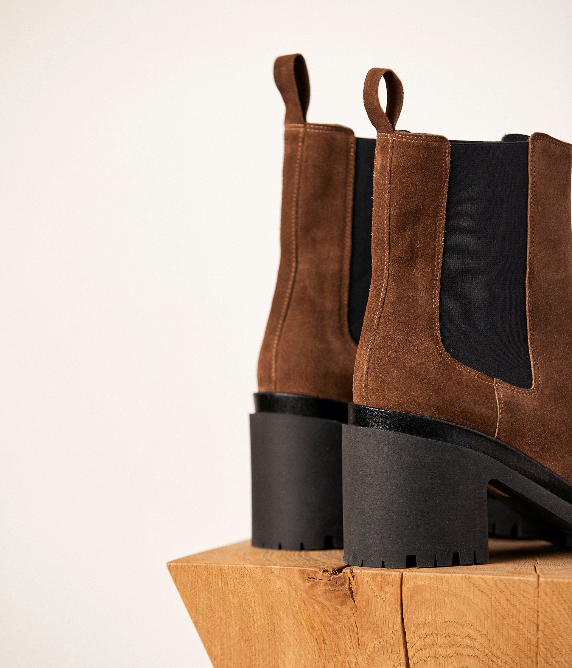 BOOTS À TALON CANDICE TAUPE