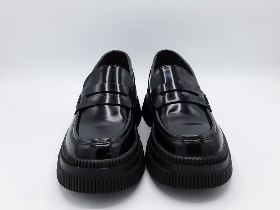 Mocassin noir vernis Victoria compensé 37 de seconde main