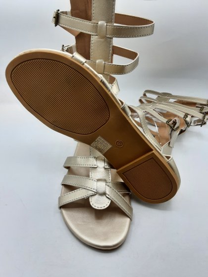 Sandale spartiates STYLELOOP gold de seconde main
