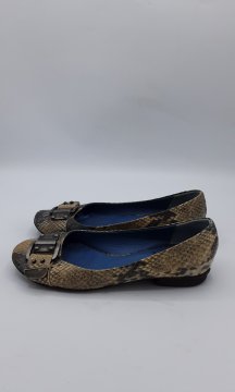 Ballerines France Mode motif python de seconde main