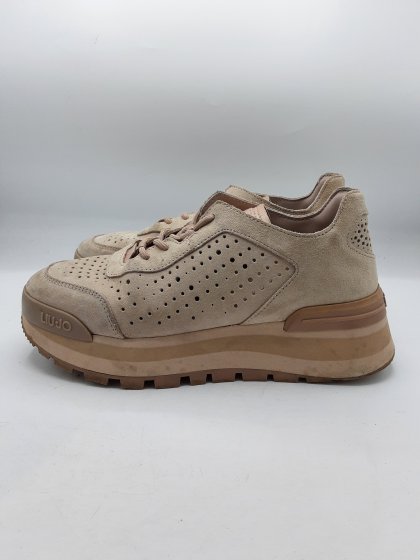 Baskets plateformes LIU JO beiges de seconde main