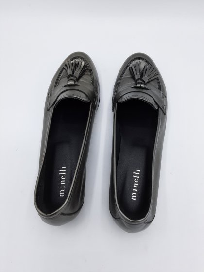 Mocassin argent minelli de seconde main