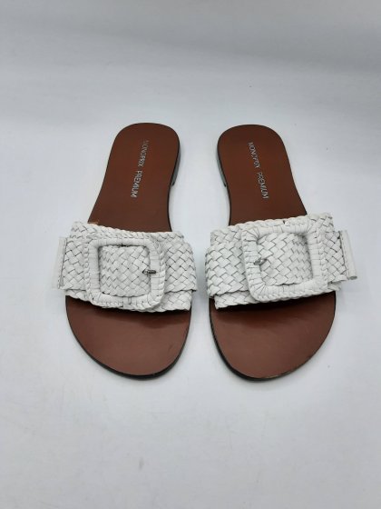 Mules MONOPRIX PREMIUM blanches de seconde main