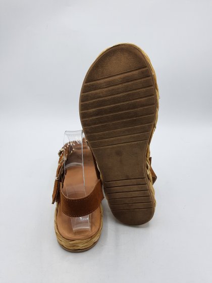 Sandales plateformes TEXTO camel de seconde main