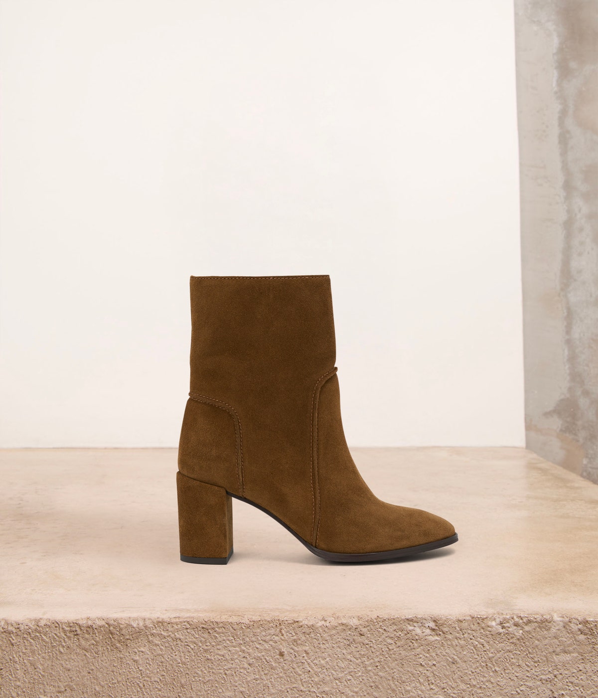 BOOTS À TALON ULYSSE TABAC