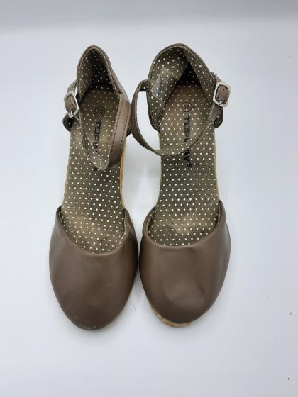 espadrilles taupe marque topway de seconde main