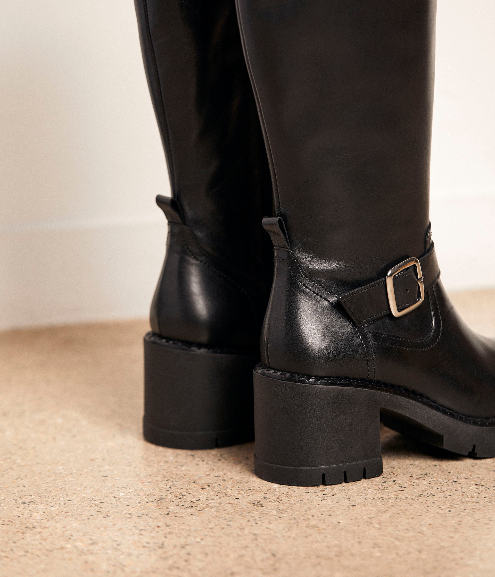 BOTTE À TALON DORIA NOIR