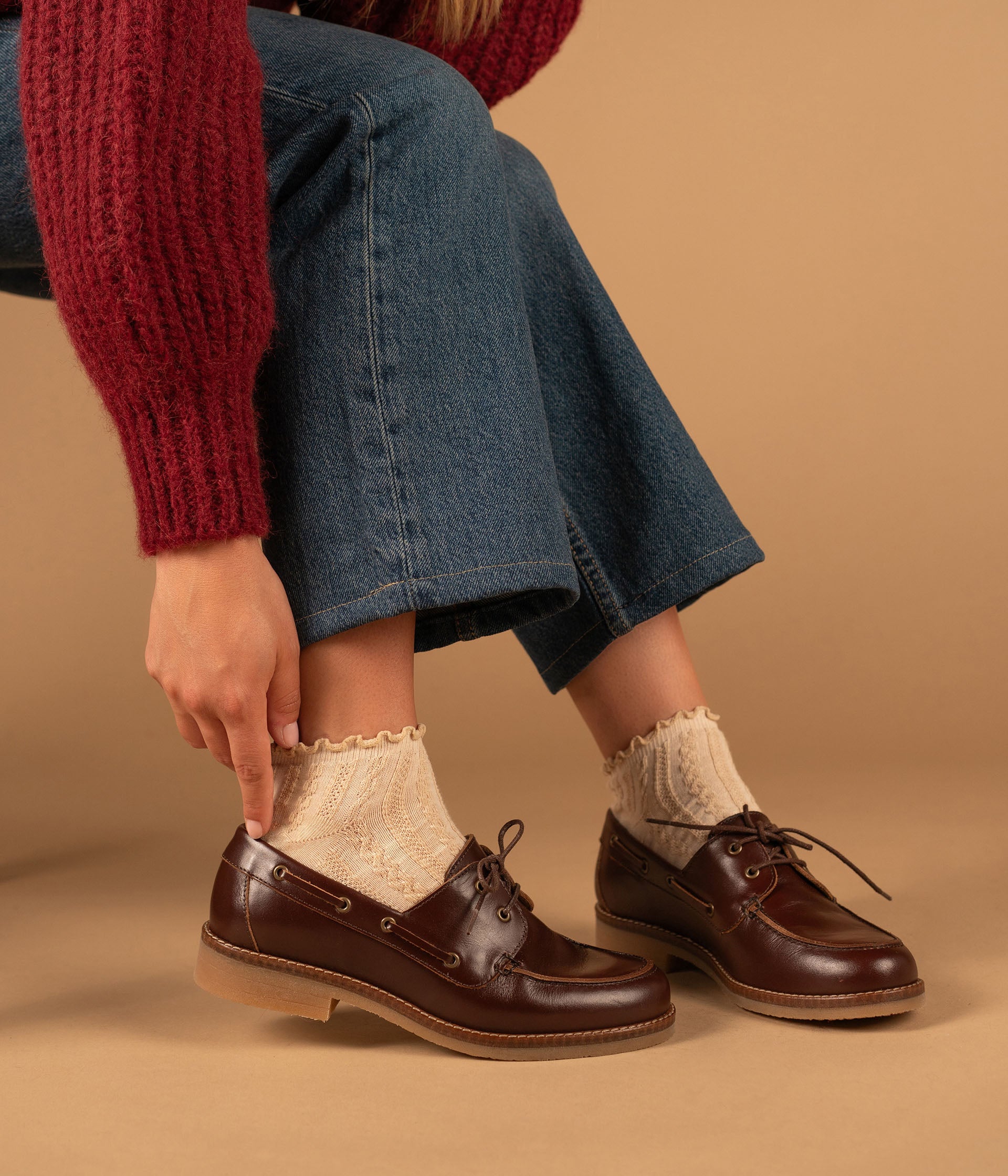 MOCASSIN AYMIE COGNAC