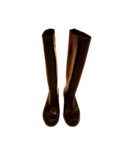 Bottes de pluie noires tex de seconde main