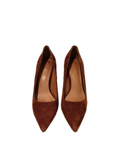 Escarpin stiletto nubuck terracotta -TEXTO T.39 de seconde main