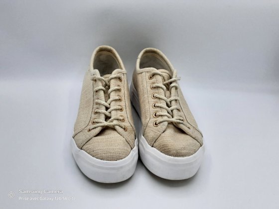 Tennis textile beige dorée TEXTO T.38 de seconde main