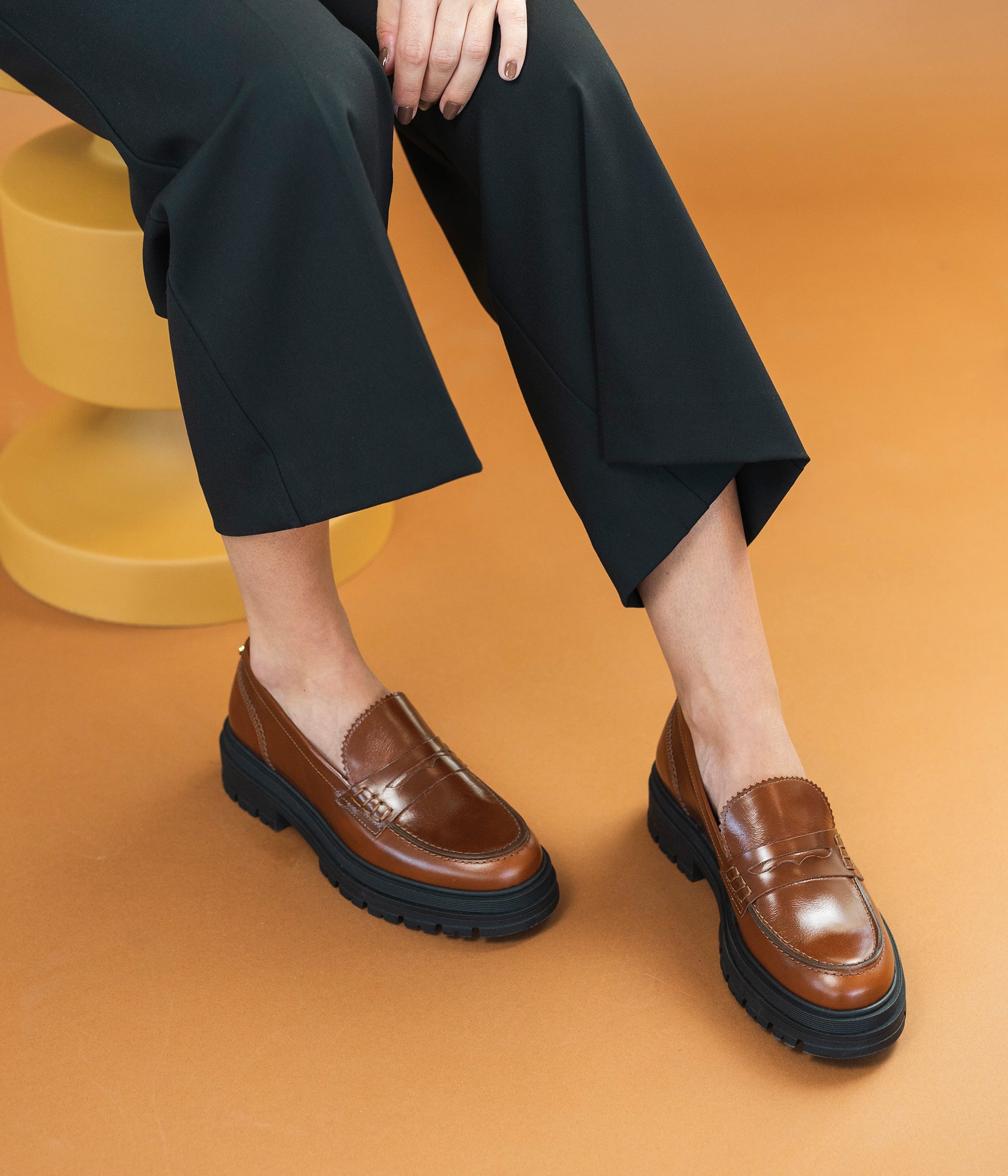 MOCASSIN ALINARO COGNAC