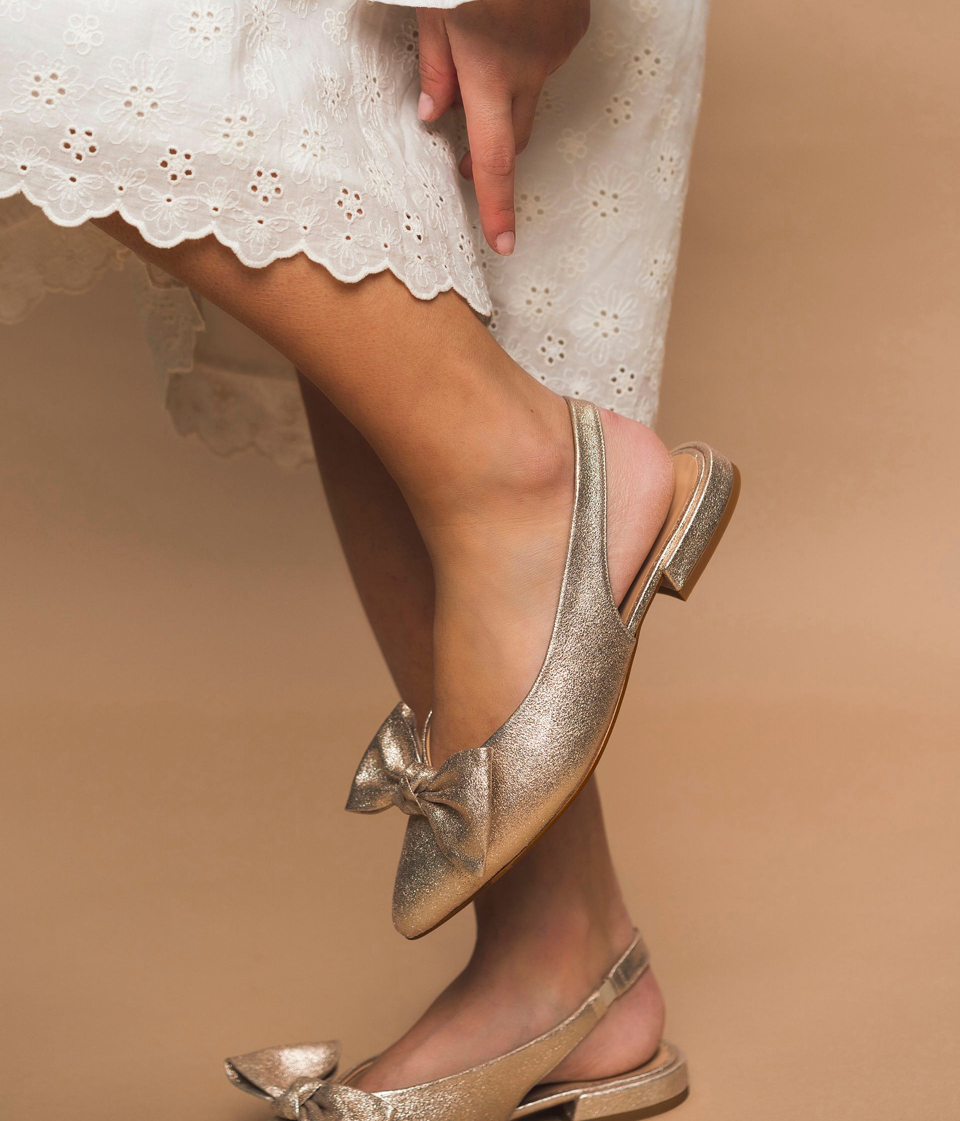SLINGBACK SWEETY PLATINE