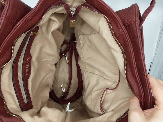 Sac cabas bordeaux Torrente de seconde main