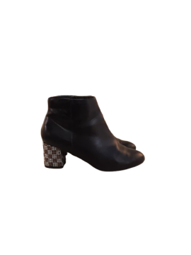 Bottines à talons noires de seconde main