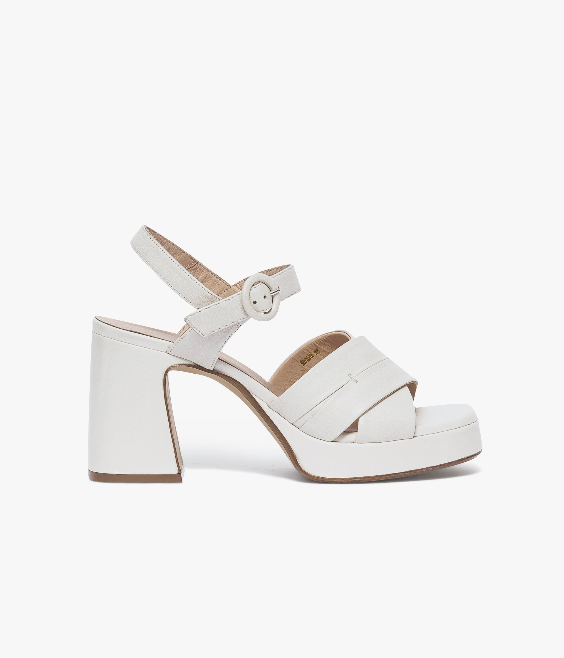 SANDALE PRUNE BLANC