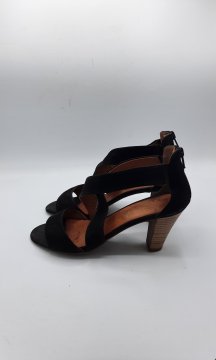 sandales noir à Talon Mélé
