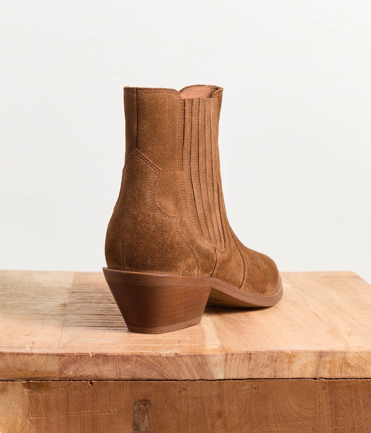 BOOTS À TALON TRAVIS CAMEL