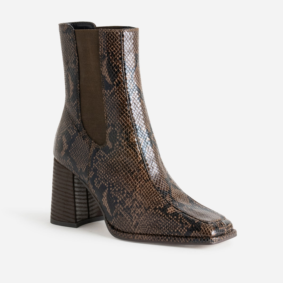 BOOTS CORA PYTHON MARRON
