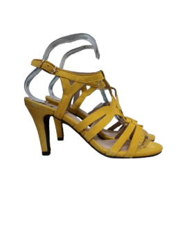 Sandales cuir jaune - Side By Side - T38 de seconde main